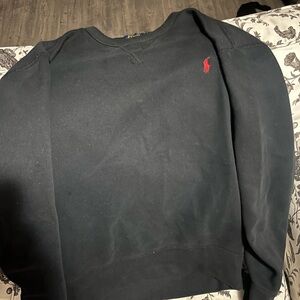 Black polo crew neck